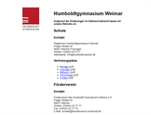 Tablet Screenshot of humboldt-weimar.de
